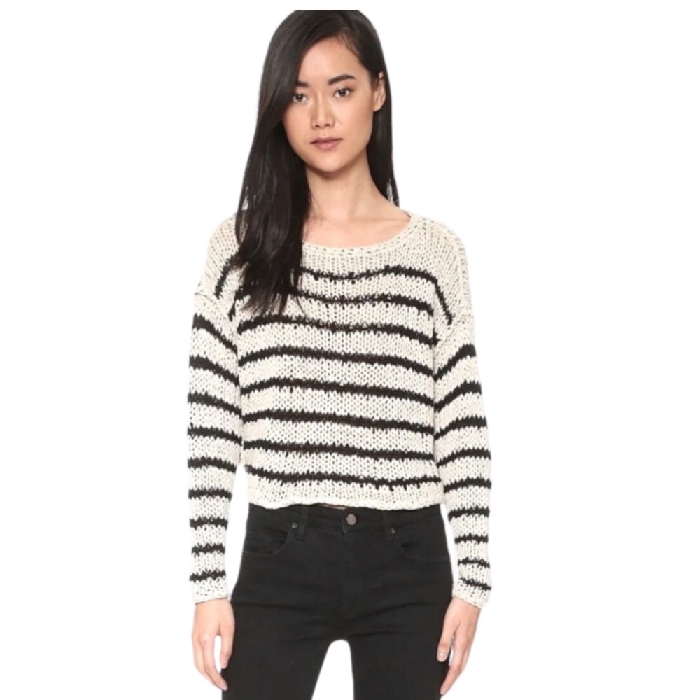 Free People Sea Worthy sweater, cream and black size S - Picture 2 of 6